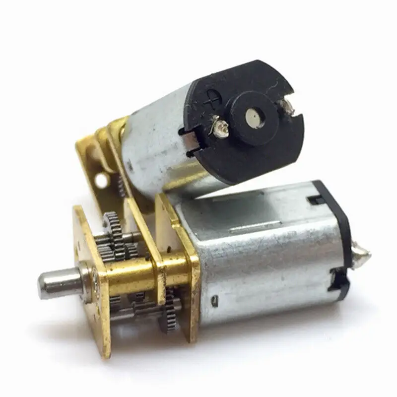 Мини-мотор-редуктор Micro N20 металлический корпус с большим крутящим моментом 3-6 В