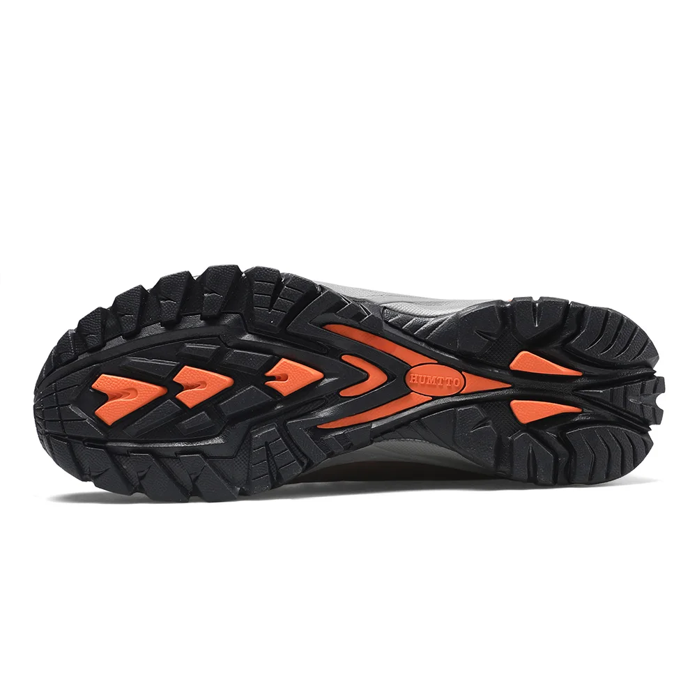 HUMTTO Waterproof Hiking Boots for Men Women Outdoors Walking Climbing Shoes Rubber Non-slip Cow Leather Trekking Mens Sneakers