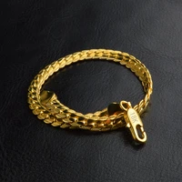 bayttling 8 inch silver color bracelet 5mm goldsilver side chain bracelet for woman man fashion wedding jewelry gift