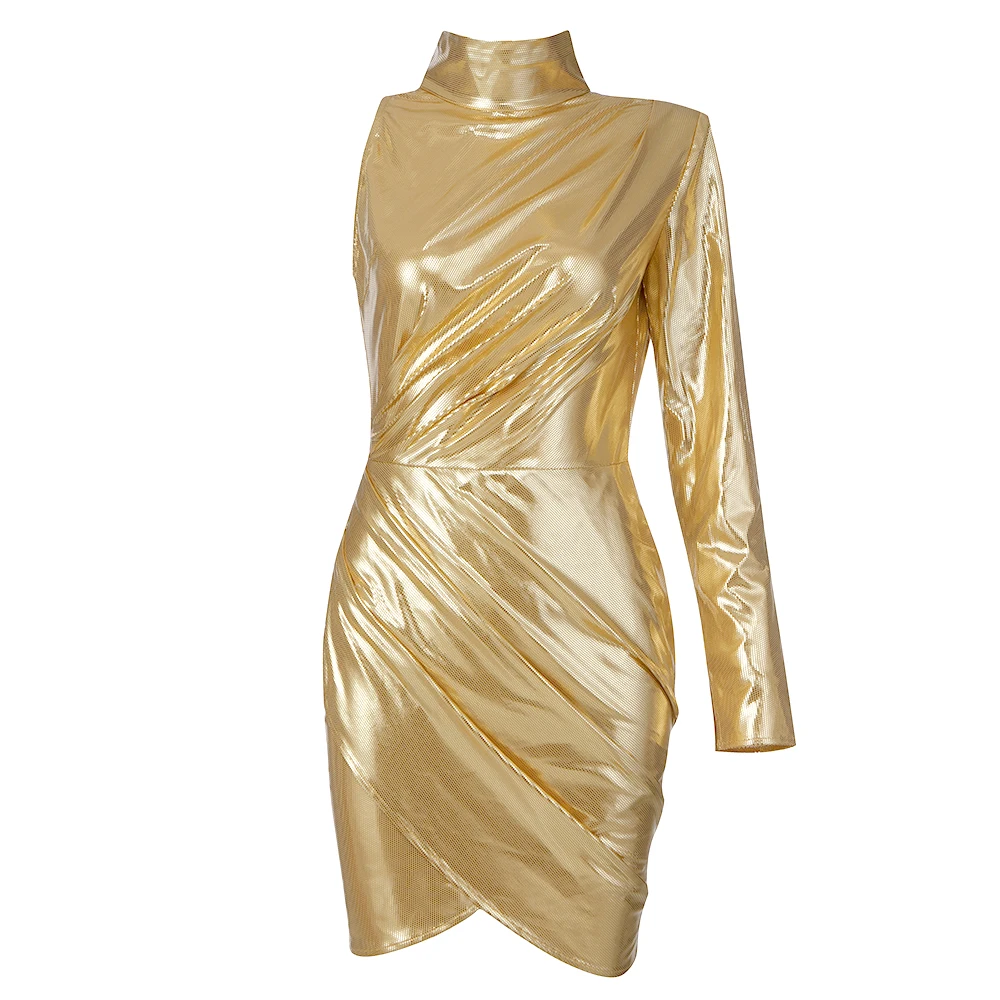 

Sexy Women Fashion Dress 2021 New One Shoulder Sexy Clothes Club Party Celebrity Mini Dress