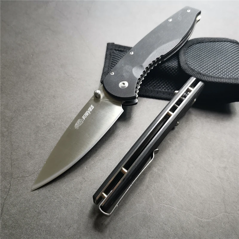 " G10 7CR15 охотничий складной нож для выживания, лезвие из нержавеющей стали, тактические карманные ножи для кемпинга, нож для повседневного использования, открытый многофункциональный инструмент