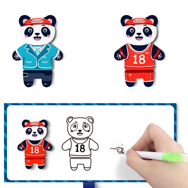 

Wooden Dress Up Puzzle Box - Sorting and Matching Jigsaw Puzzle - Wooden Sorting Toys for 3 Year Old