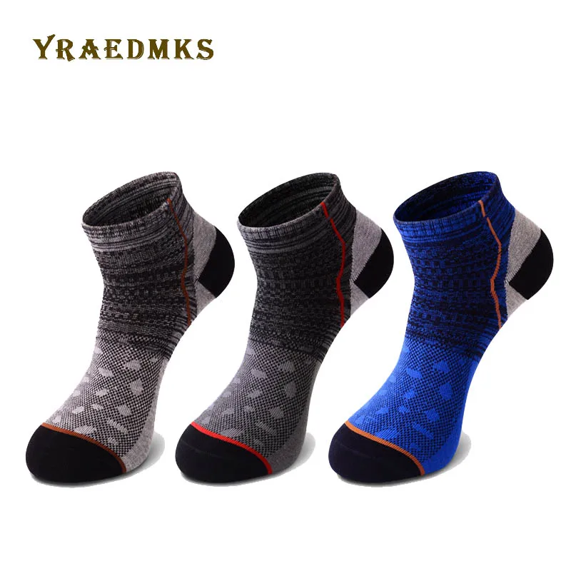 Летние короткие модные уличные мужские спортивные хлопковые дышащие носки