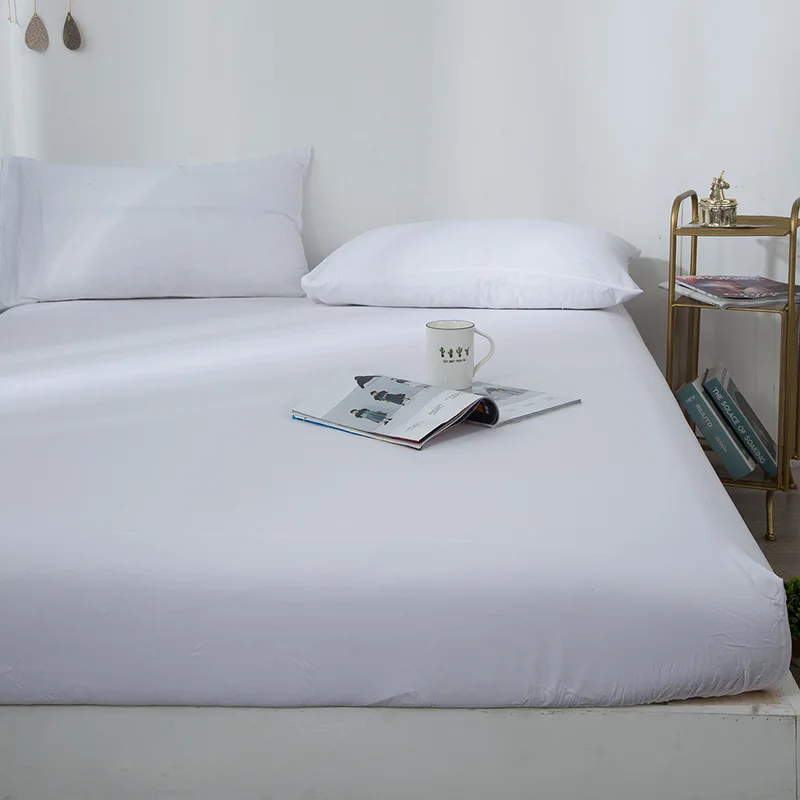 Высококачественная однотонная Водонепроницаемая простыня для матраса с