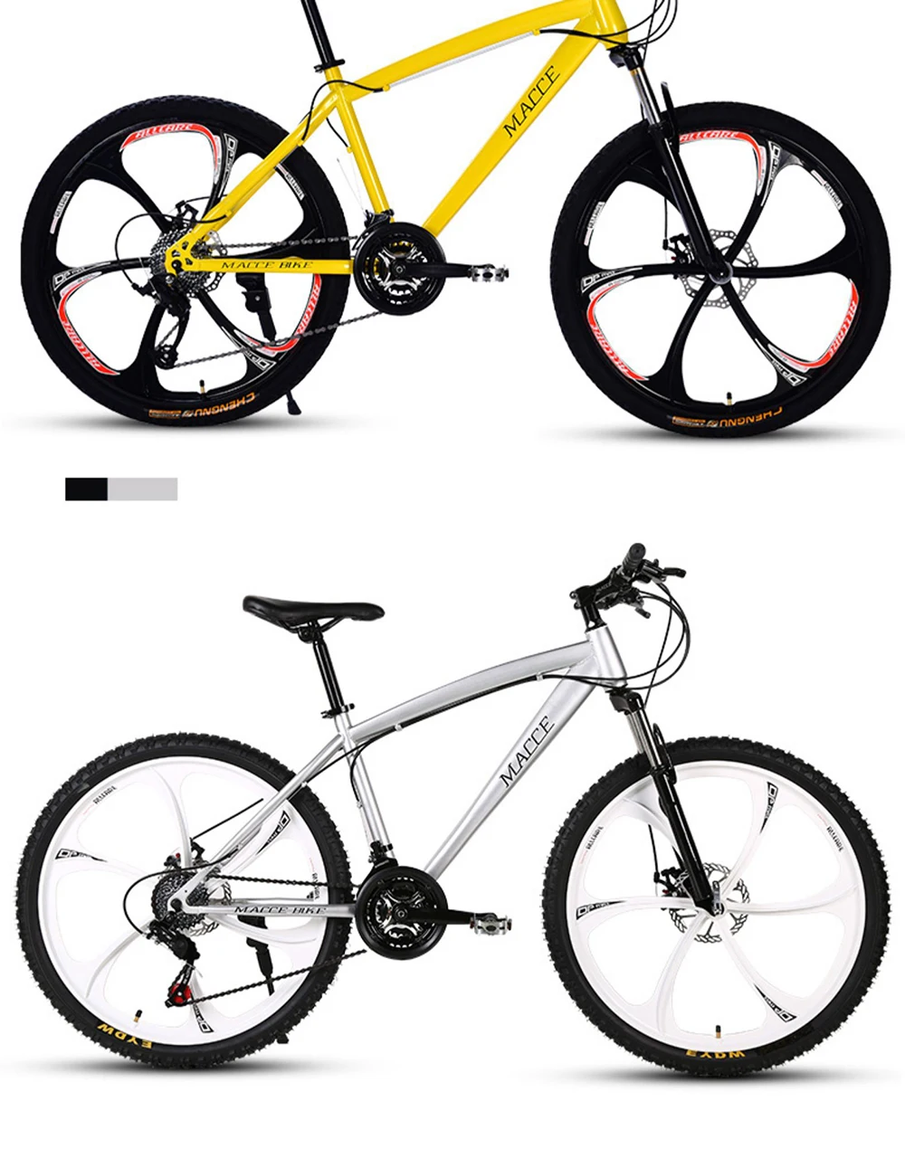 Горный велосипед MTB 21/24/27 Скорость двойной дисковый тормоз 26 дюймов и студенток одного колеса переменной Скорость велосипеда