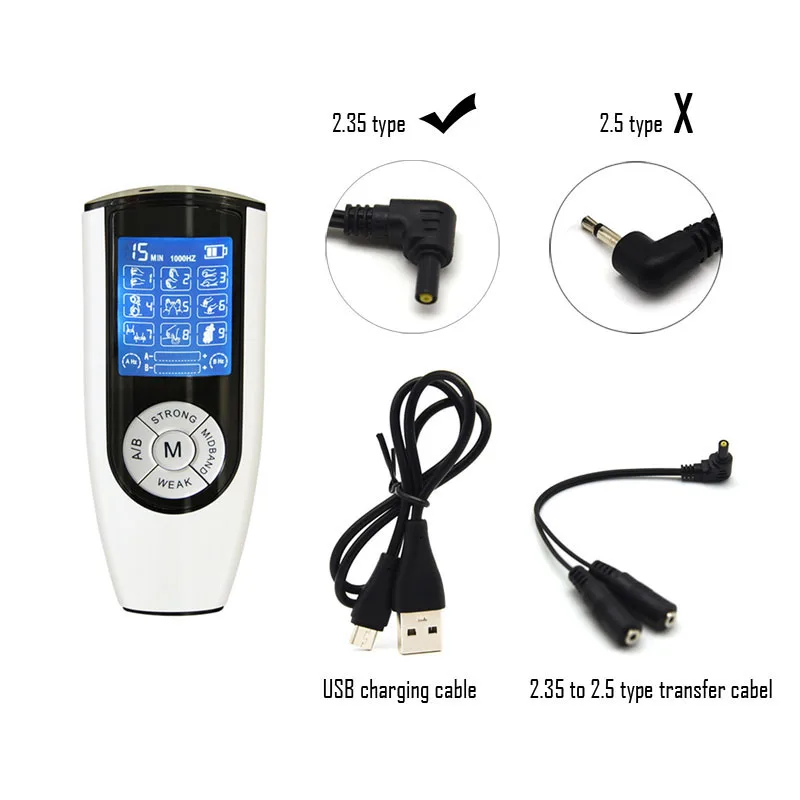 USB charging Two Output High Performace Host Electric Shock Accessory Power Therapy Box Machine Sex Products Medical Themed Toy | Красота и