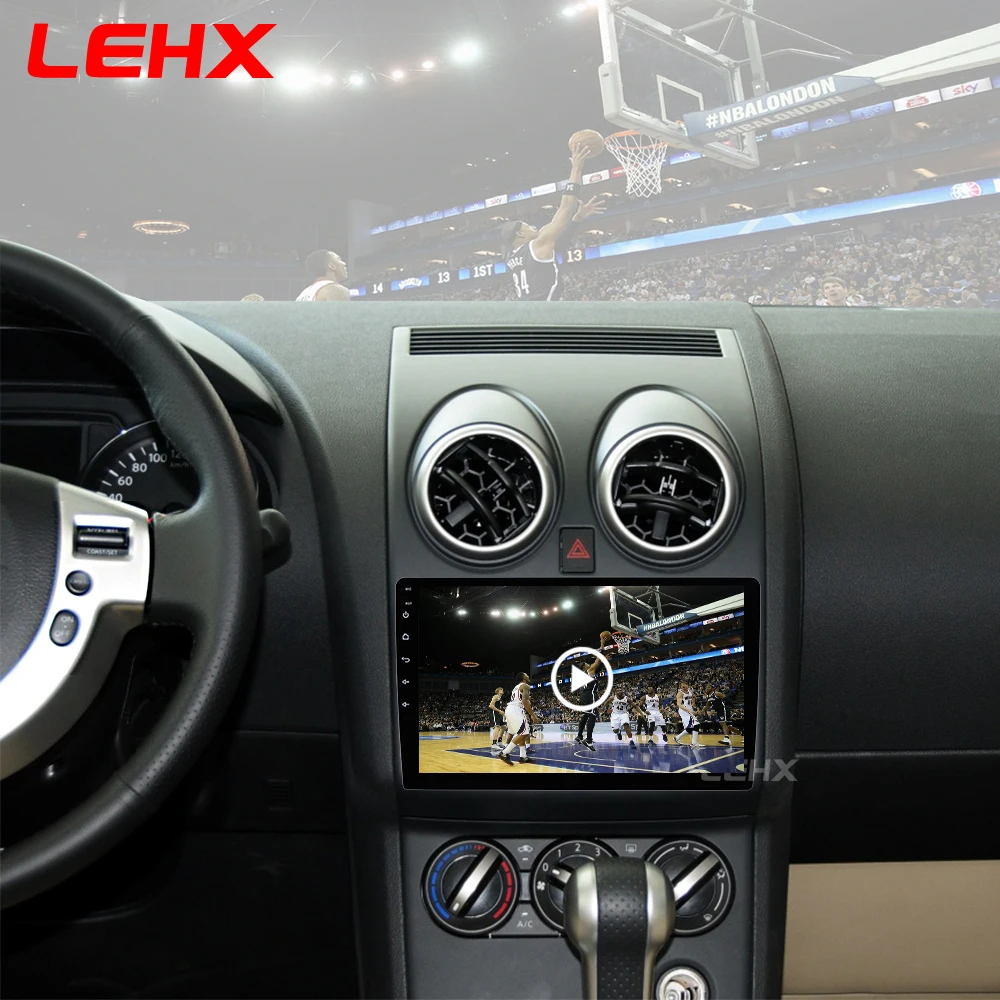 LEHX 2 Din Android 8,1 Автомагнитола центральный мультимидиальный плеер навигация gps для Nissan Qashqai 1 J10 2006-2013 2G+ 32G Автомагнитола