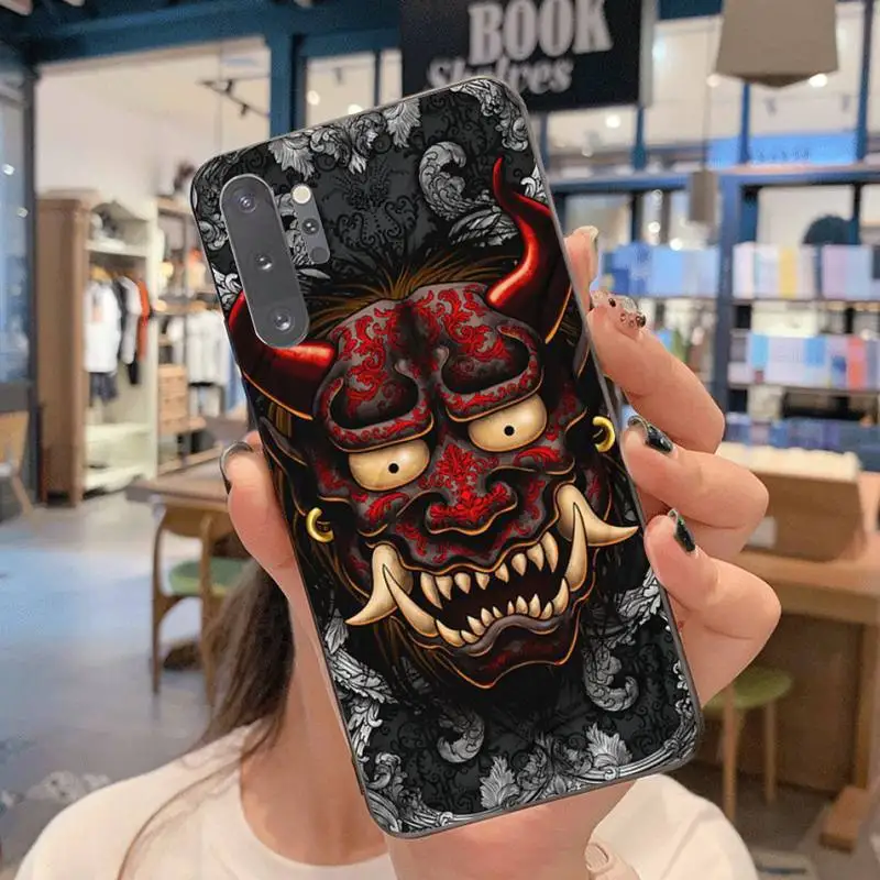HPCHCJHM японский Oni Hannya чехол для телефона с изображением демона Samsung Note 7 8 9 10 Lite Plus