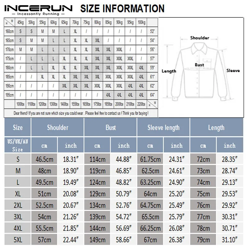 

INCERUN Men Leisure Striped Shirts 2021 Long Sleeve Turn Down Collar Blouse Korean Style Man Casual Button Camisa Streetwear 5XL
