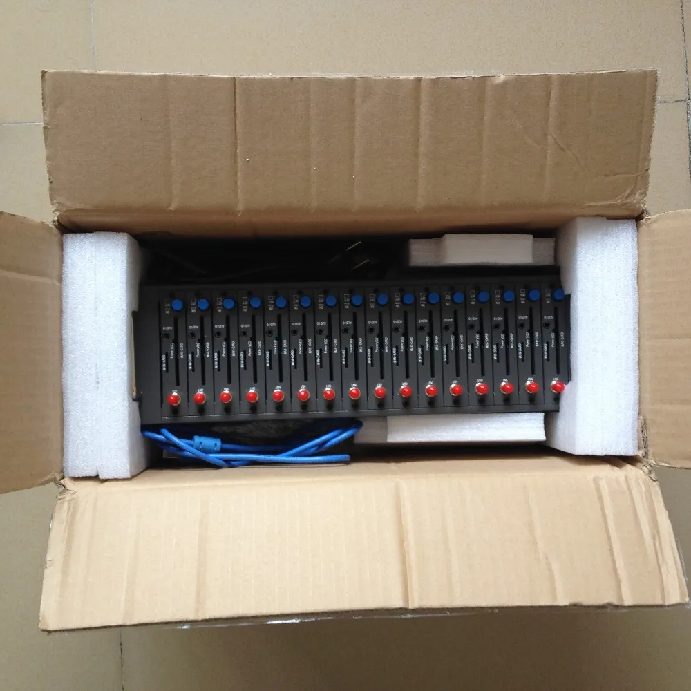 16 портов Gsm/gprs модем пул USB интерфейс Wavecom At команды Q24plus |