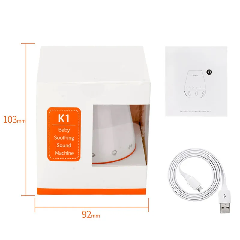 Умная музыка белый шум голосовой датчик перезаряжаемая детская терапия звуковая