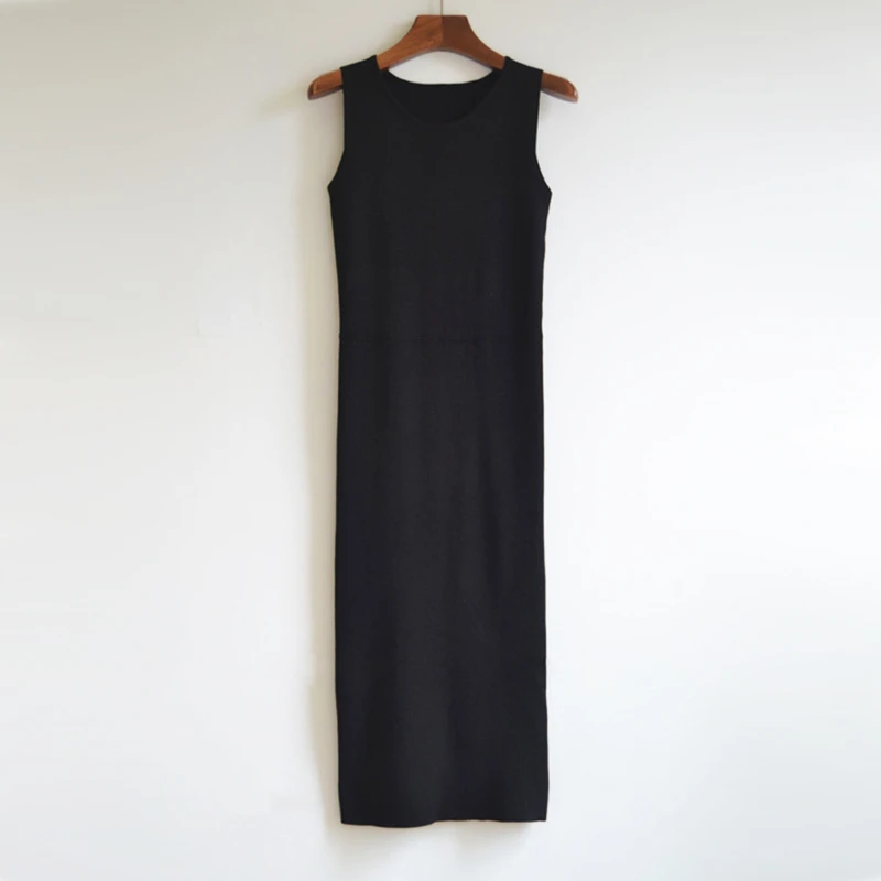 

Internet-Famous Outdoors Ice Silk Sling Dress 2020 New Summer Temperament Waist-Controlled Inner Wear Xuan Ya Sleeveless Vest