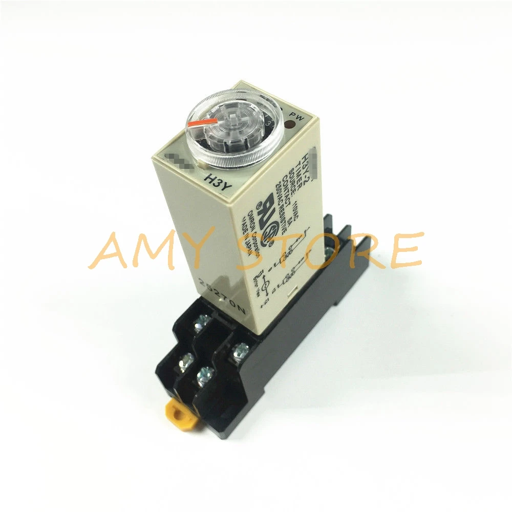H3Y-2 AC220V питание на задержке DPDT таймер реле времени 0-60 минут с гнездом PYF08A база |