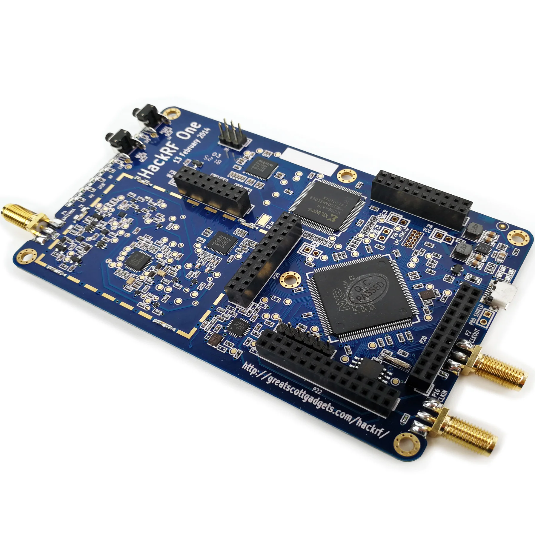 HackRF один с открытым исходным кодом аппаратная SDR макетная плата 1 МГц-6 ГГц демонстрационная плата и аксессуары