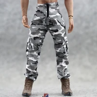 16 soldier man doll clothing trend soldier accessories white and black camouflage pants model quality is generally diy