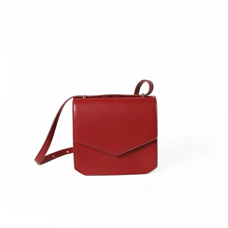 

New Women's Single Shoulder Crossbody Bag All-match Simple Vintage PU Leather Ins Party Female Fashion Small Flap Package