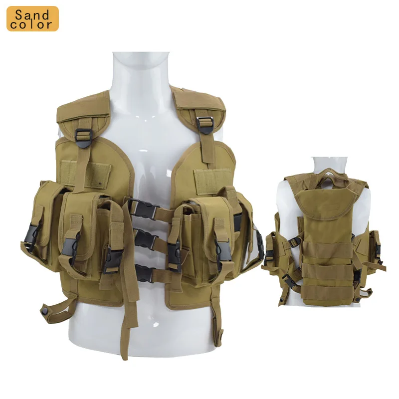

Tactical Vests Military Equipment Army Combat Body Armor Men Outdoor Camouflage Hunting War Game Airsoft Vest With Water Bag