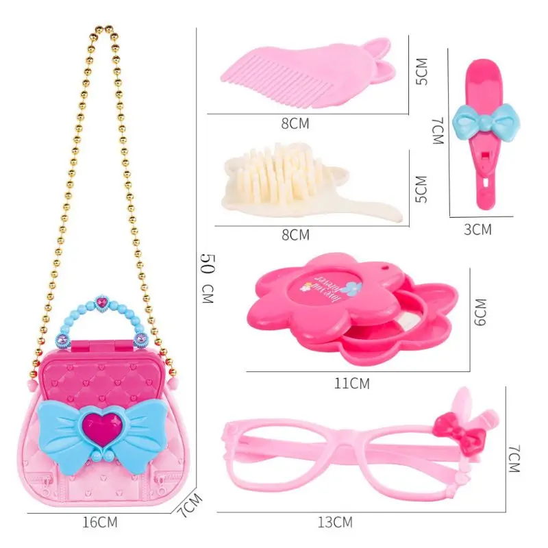 

Kids Handbag Kit Toys Girl Pretend Play Dressing Simulation Set for Children