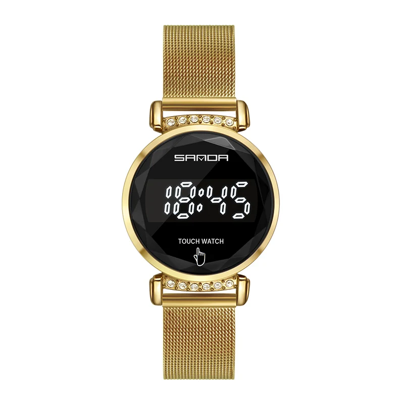 

SANDA Digital Watch Women's Watches LCD Touch Screen Fashion Digital Sport Ladies Wristwatches Watch Date Clock Zegarek Damski