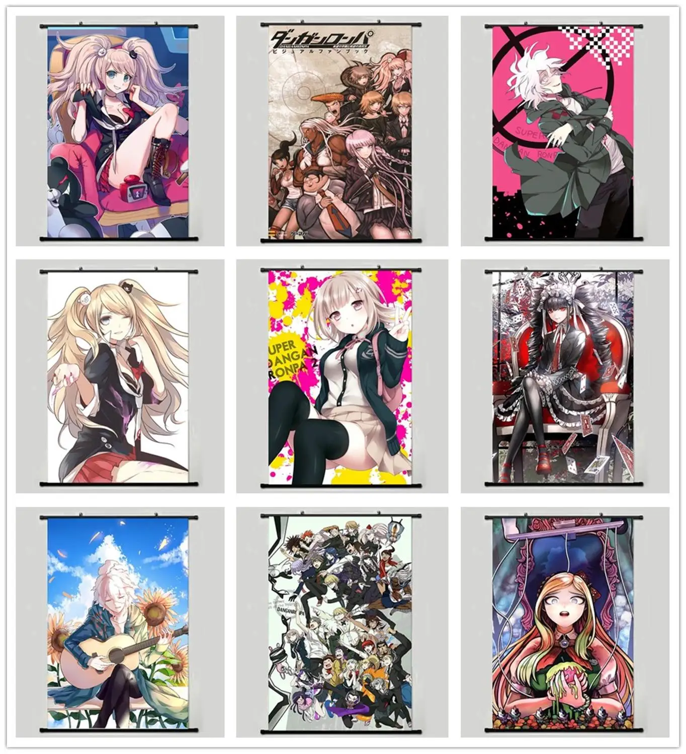 Настенная картина свиток DanganRonpa 40x60 обои наклейки Постер 001 | Дом и сад