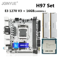 jginyue h97 motherboard lga 1150 set kit with xeon e3 1270 v3 processor and ddr3 16gb%ef%bc%8828gb%ef%bc%89desktop memory h97i gaming