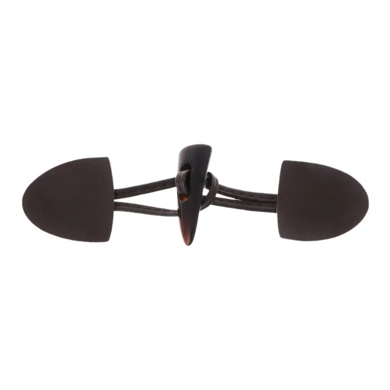 6 пар в партии Кожаный Рог Переключить Застежка на пуговицах пальто куртка с