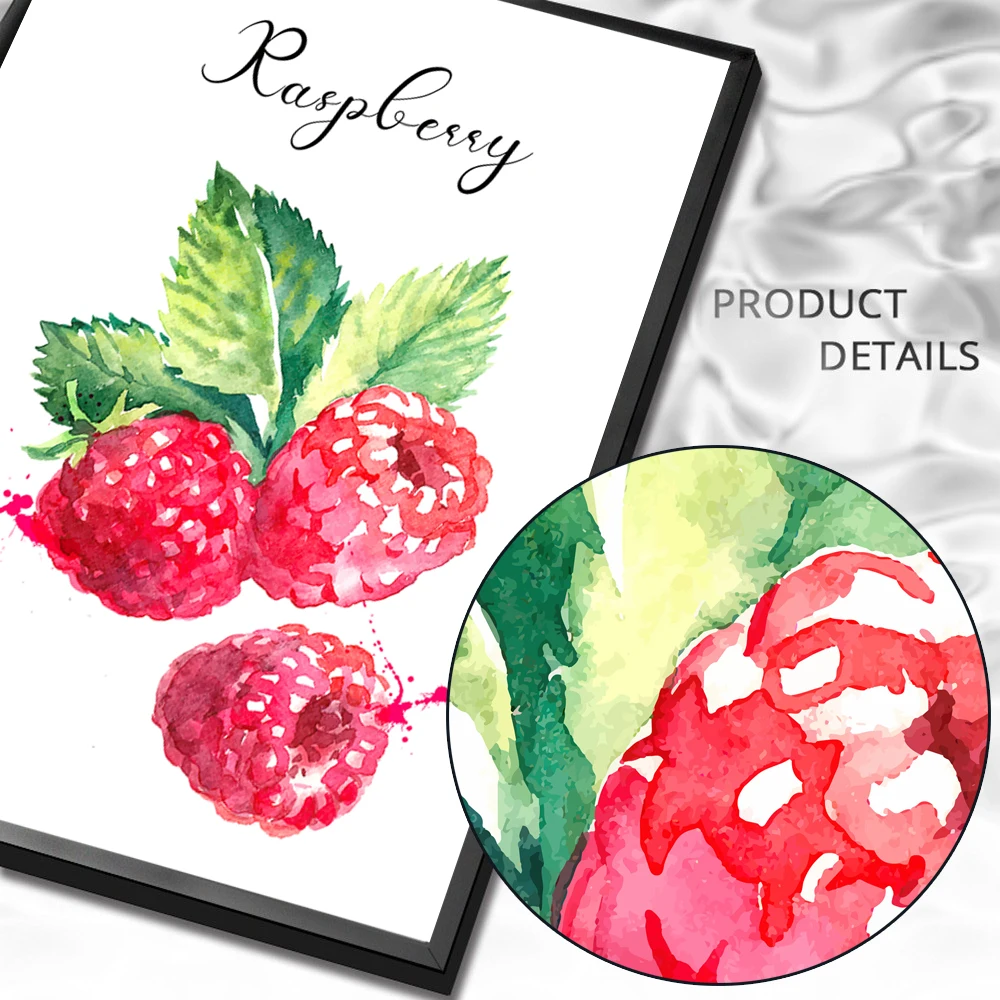 

Cartoon Fruit Poster Canvas Printing Wall Art Nordic Posters And Prints Modern Fashion Food for Living Room Home Decor Unframed