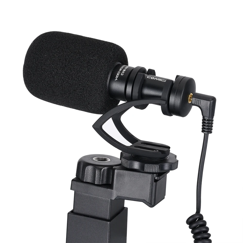 COMICA CVM-VM10 Video Kit w Condenser Microphone LED Light Shock-Mount Grip Shooting Gear for iPhone Samsung Xiaomi Huawei | Электроника