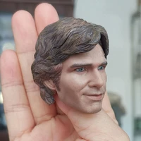 for collection 16 han solo head carving smiling harrison ford head sculpt fit 12 male action figure body model