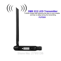 dmx 512 led transmitter digital screen display 2 4g ism wireless signal connecter dc5v 2400 2483 5mhz for disco stage bar ktvs