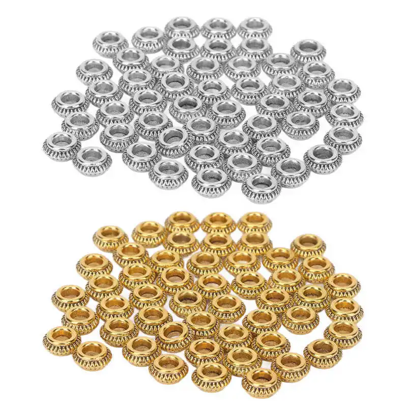 

Hair Braiding Rings Dreadlocks Hair Rings Easily Matching for DIY Bracelets