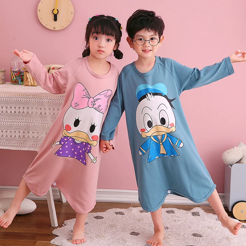 

Children's Pajamas Spring And Autumn Boys And Girls One-piece Sleep Wear Cute Cartoon Baby Homewear Kids Home Clothes Didida