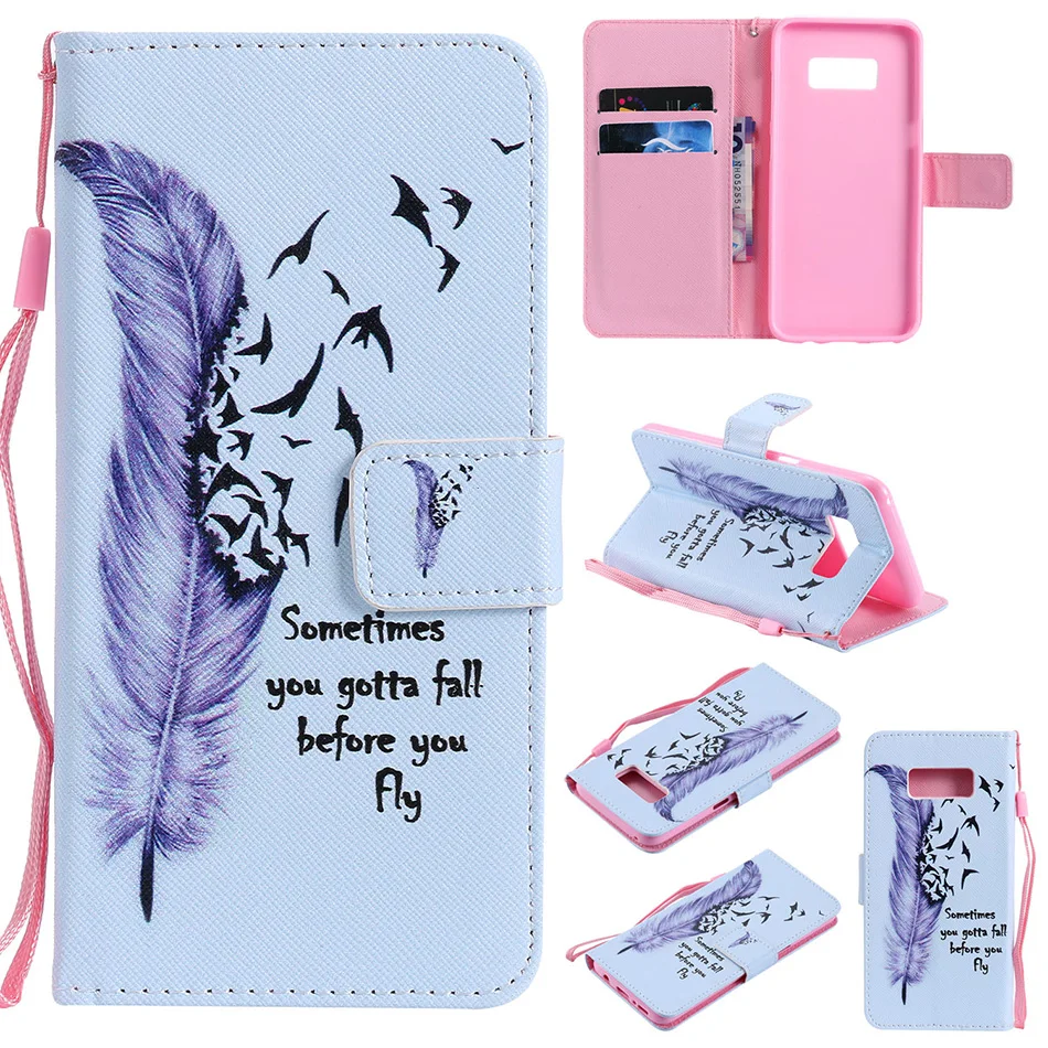 Кожаный чехол с отделением портмоне для мобильного телефона Samsung Galaxy J2 Core J3 J4 J6