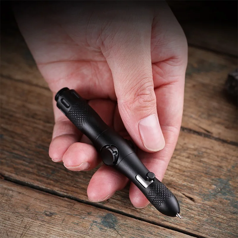Beli Multi-fungsi Fidget Spinner Pertahanan Diri Pena Taktis Senter Darurat Pemecah Kaca Luar Ruangan Bertahan Hidup Alat EDC