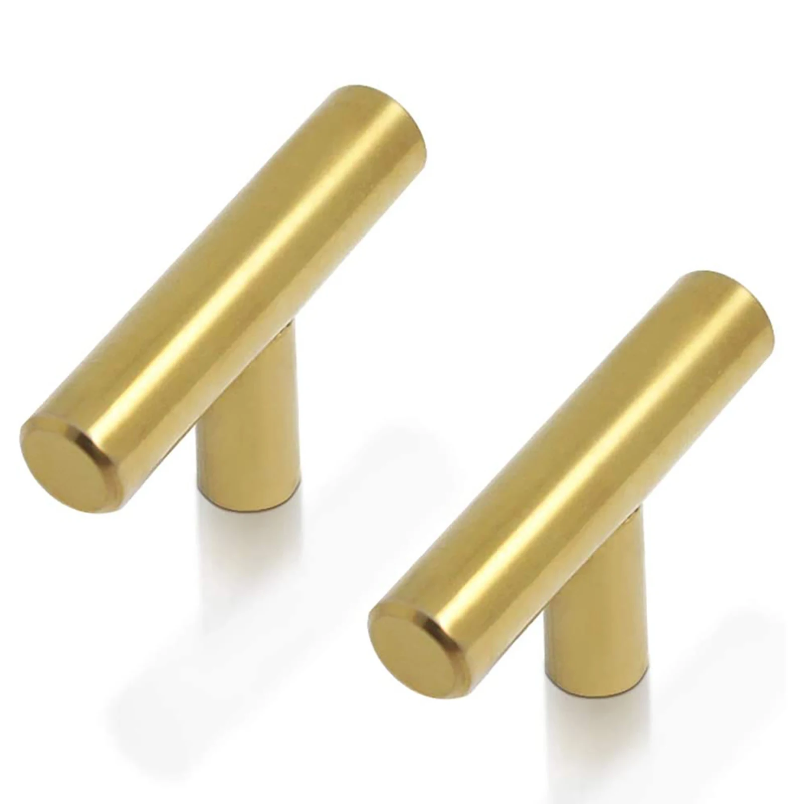 

10 pcs Brass Cabinet Knobs Modern Cabinet Hardware Kitchen Cabinet T Bar Knobs Dresser Pulls Bathroom Gold Cabinet Drawer Handle