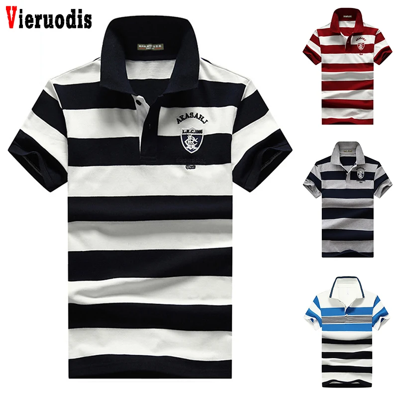 Рубашка-поло мужская с коротким рукавом хлопок мягкая дышащая повседневная