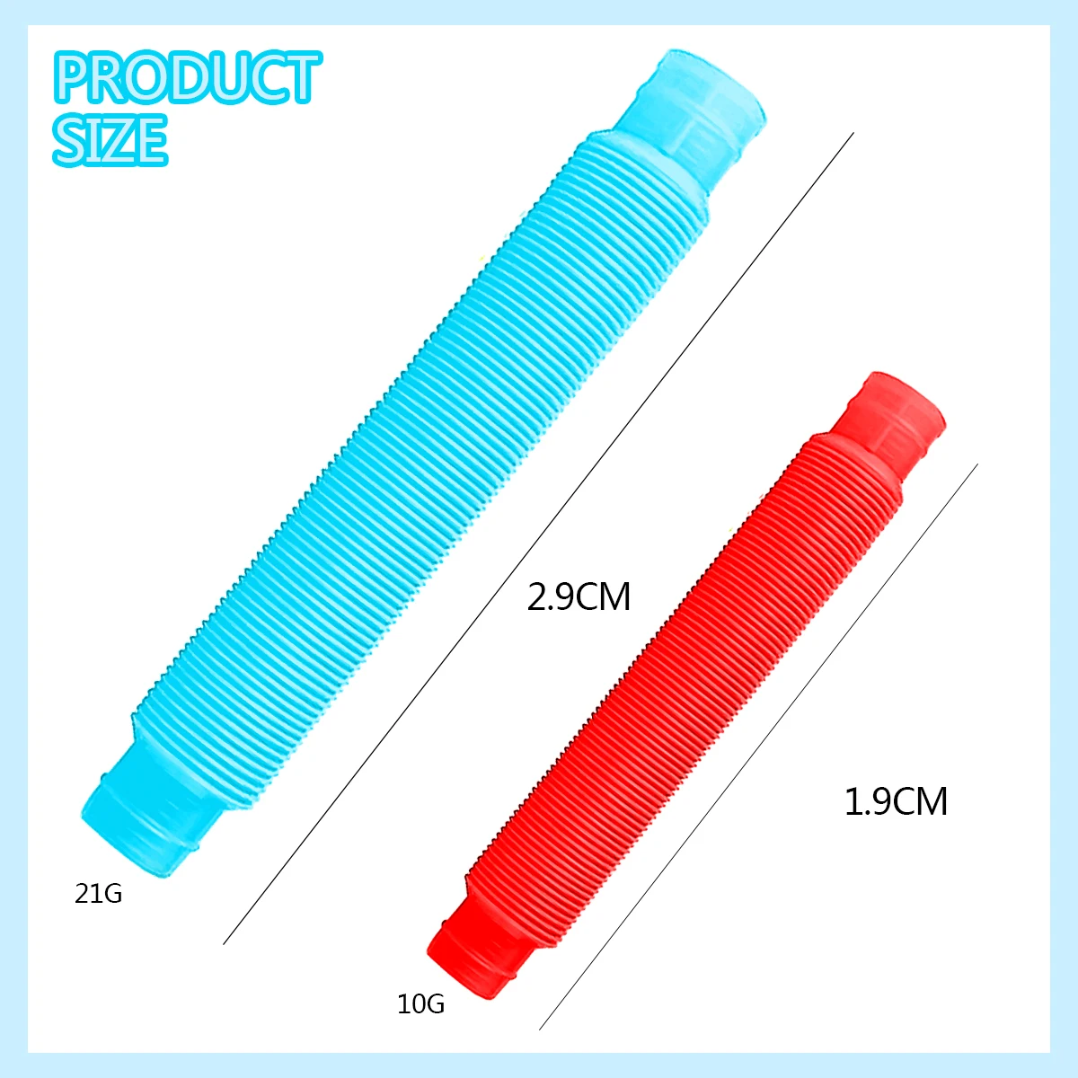 Pop Tube Sensory Toy Fidget Anti Stress Relieve Stretch Bellows Children Multicolor Squeeze Folding Pipe Autism ADHD Anxiety Toy images - 6