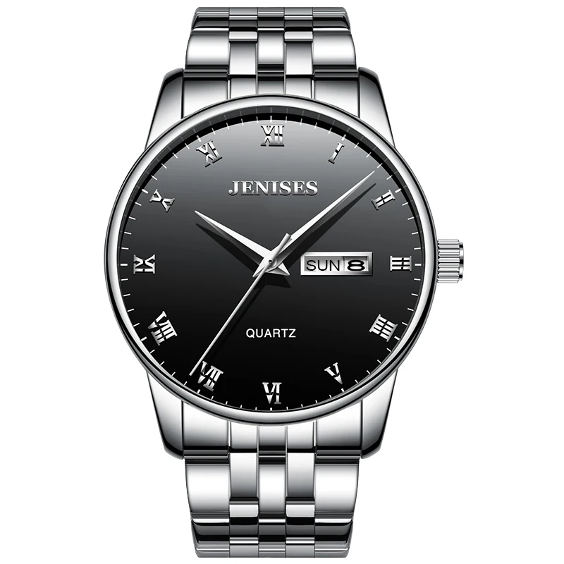 Мужские часы 2019 известный роскошный бренд мужские деловые стальные классические