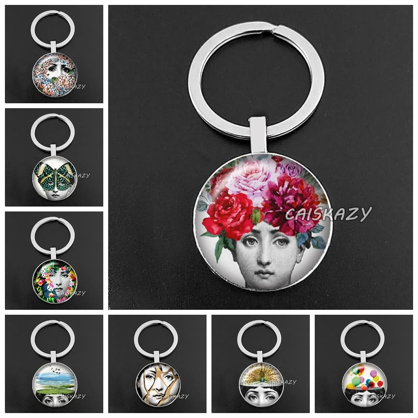 Новый Ретро брелок богиня Лина для лица модный мужской и женский кошелек сумка