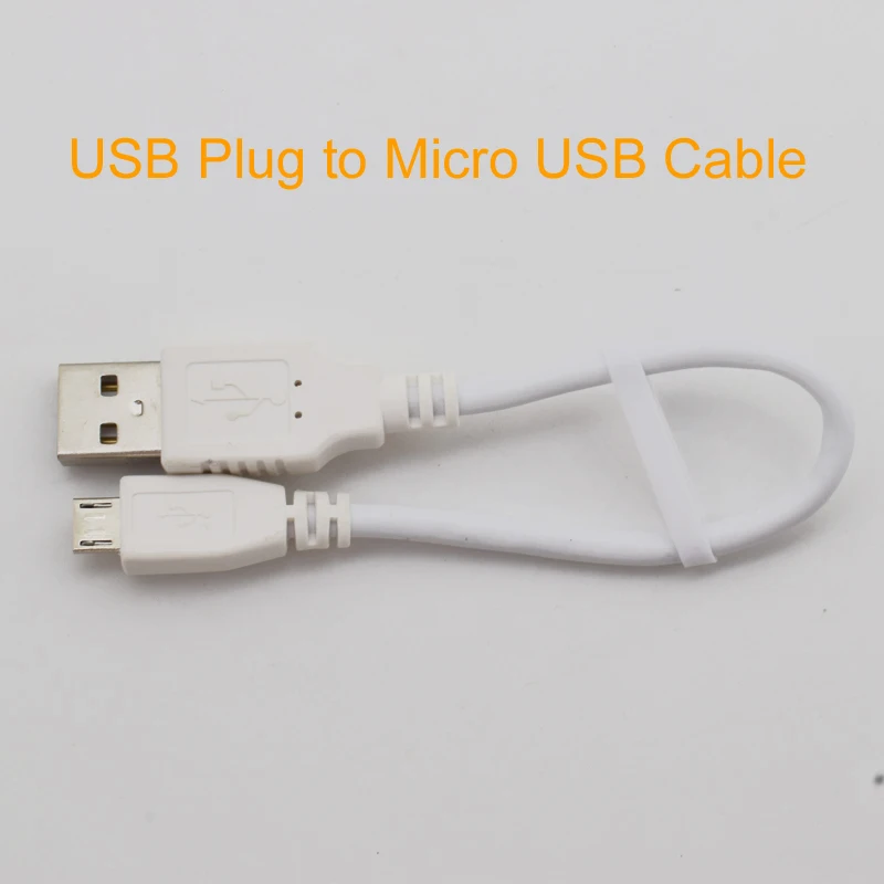 

10 шт. 20 см USB 2.0 тип A штекер к Micro B штекер Адаптер кабель конвертера белый