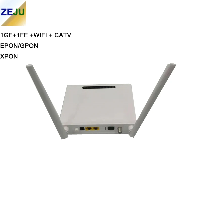

Free Shipping 10PCS New FTTH Onu 1GE 1FE WIFI CATV EPON GPON XPON Dual Mode Fiber Modem Ont with English Version