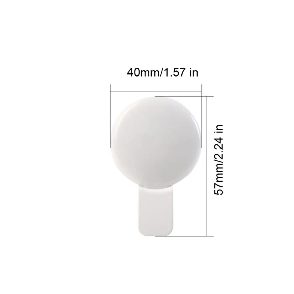 

Universal Selfie LED Ring Flash Light Portable Mobile Phone LED Selfie Lamp Luminous Ring Clip For iPhone 8 7 6 Plus Samsung