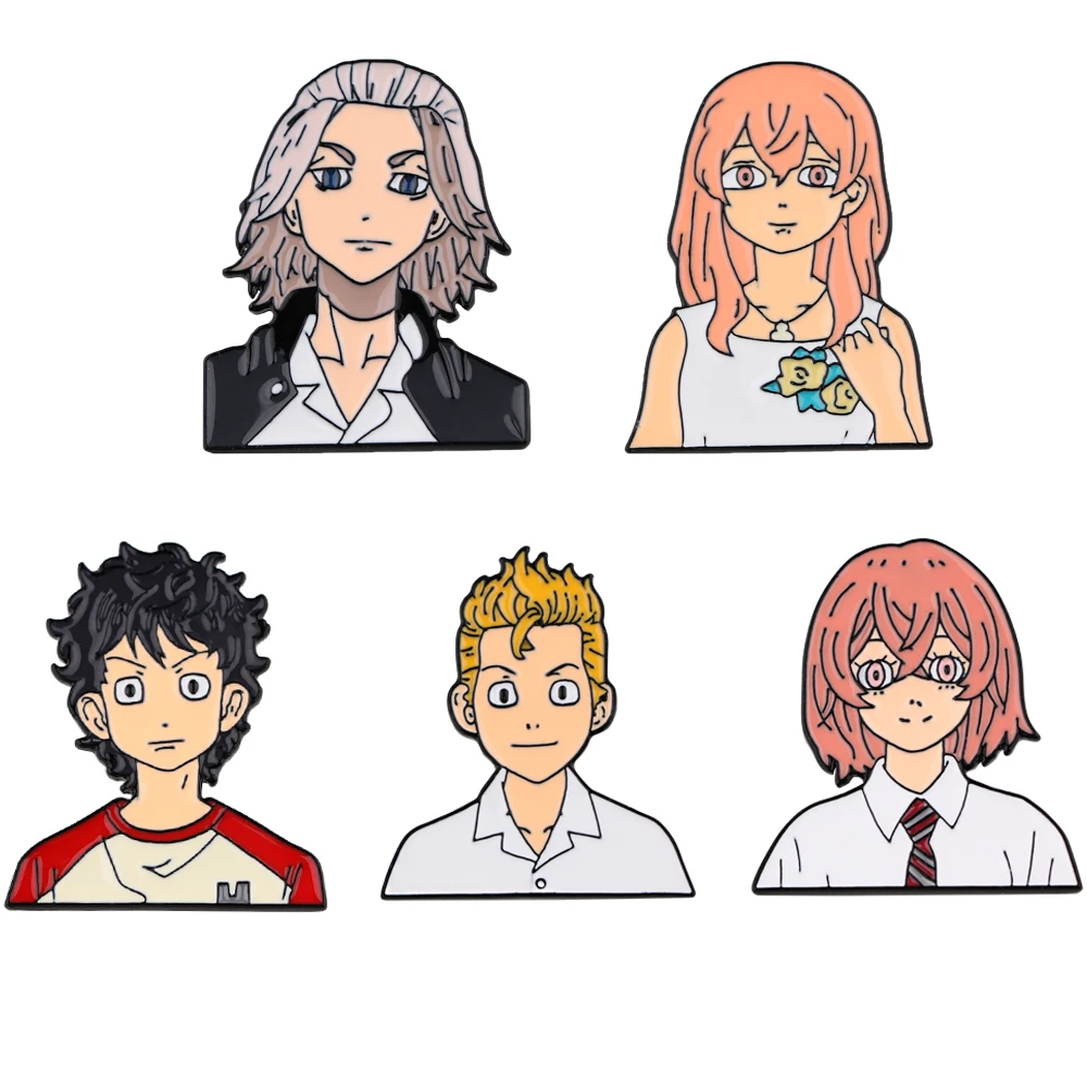 

LB2337 Tokyo Revengers Anime Characters Enamel Pins Badge Brooch Backpack Bag Collar Lapel Decoration Jewelry
