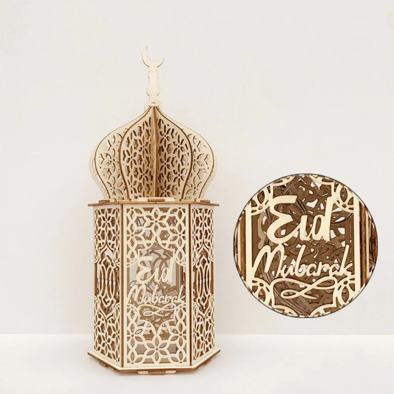 

LED Night Light Castle Palace Decoration Lamp Wooden Bedroom Handicraft Gift Decoration Muslim Ramadan Festival