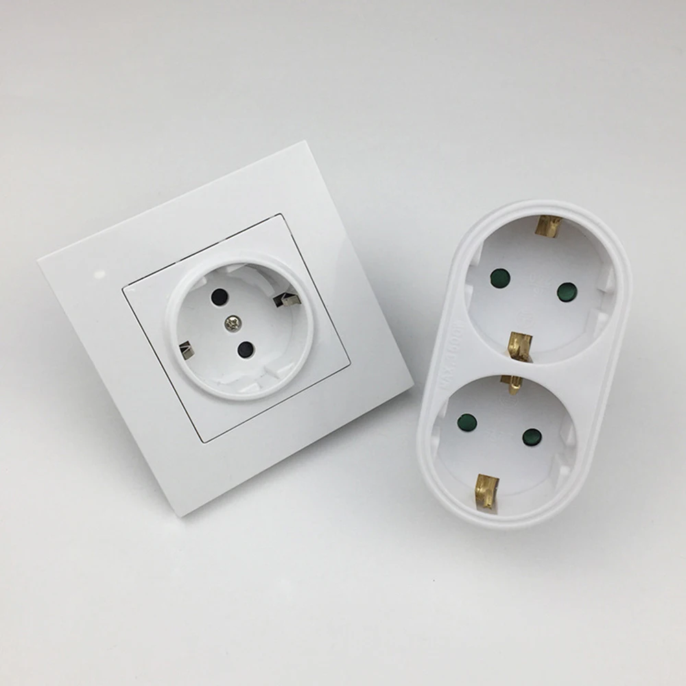 1/2 шт ЕС/Де преобразования штепсельная вилка адаптер дистрибьютор 16A 250V 3500W для