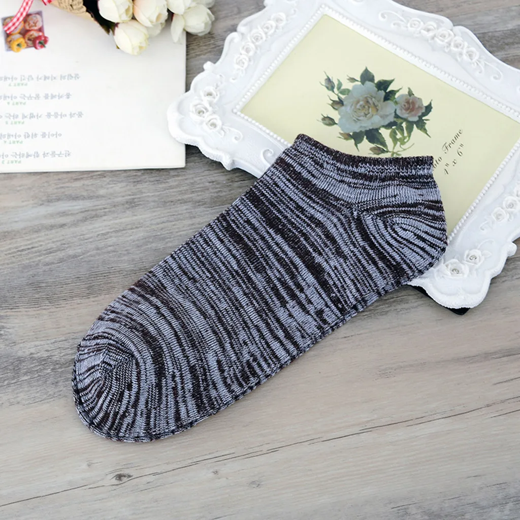1 пара женские осенние удобные нескользящие короткие чулки разных цветов |