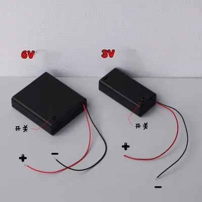 Фото Модель песочные материалы DIY батарейный блок секция 2/3 v6v напряжение питания устройство 4 батареи №1