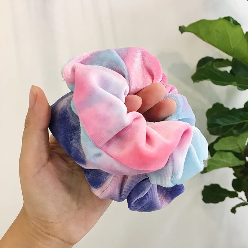 Эластичные резинки для волос девочек резинка хвоста женские бархатные повязка