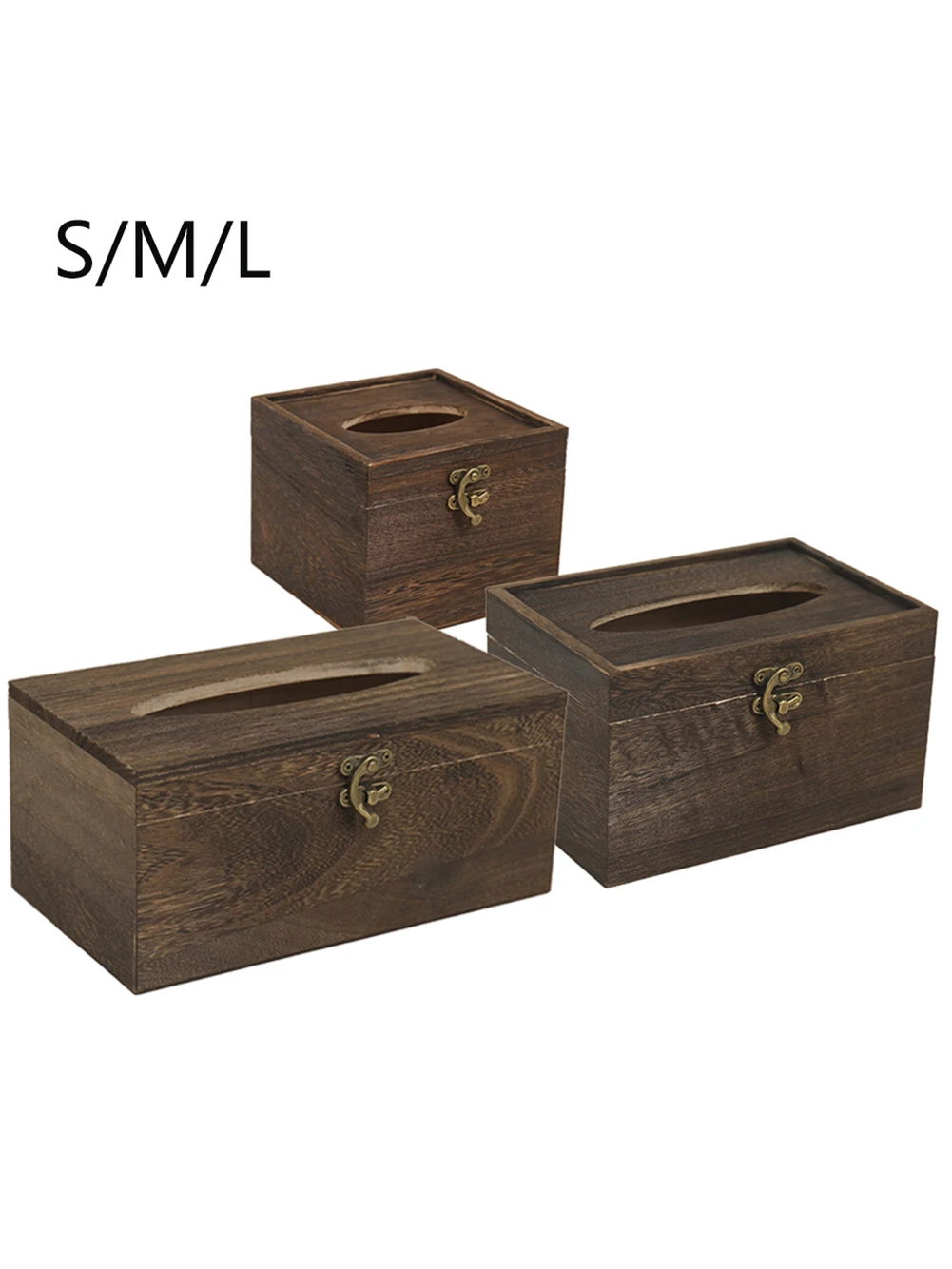 

Wooden Tissue Box Environmental Protection Home Tissue Container Towel Napkin Tissue Holder Case for Office Home Decoration