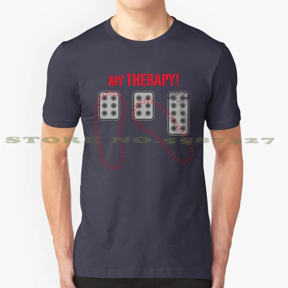 

Heel Toe Racing Is My Theraphy Cool Design Trendy T-Shirt Tee Theraphy Racing Cars Speed Motorsport Racecar Racer Driver Three